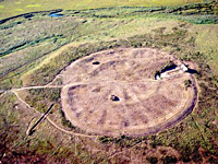 The city of Arkaim. Aerial view